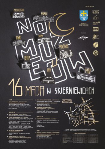 Noc Muzeów w Skierniewicach - plakat, awers