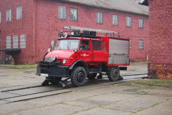 Święto Kolejarza 2013, pojazd techniczny Unimog Święto Kolejarza 2013, pojazd techniczny Unimog
