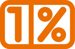 Logo 1 procent, duże Logo 1 procent, duże