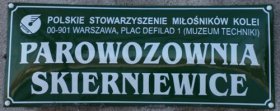 Tablica informacyjna Parowozowni Tablica informacyjna Parowozowni
