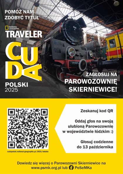 Cuda Polski 2025 - głosuj na Parowozownię Skierniewice!